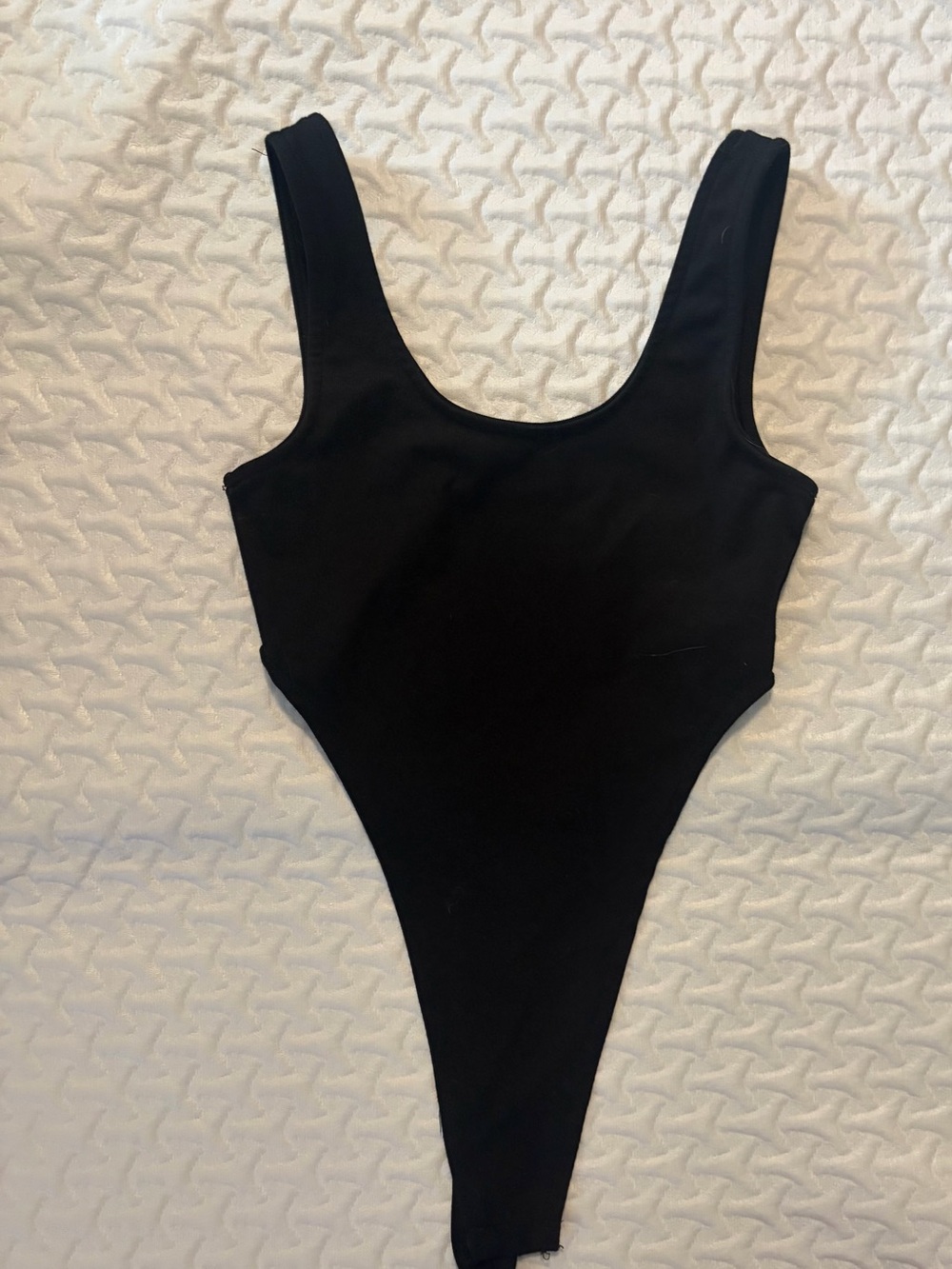 Adika Black Scoop Neck Bodysuit